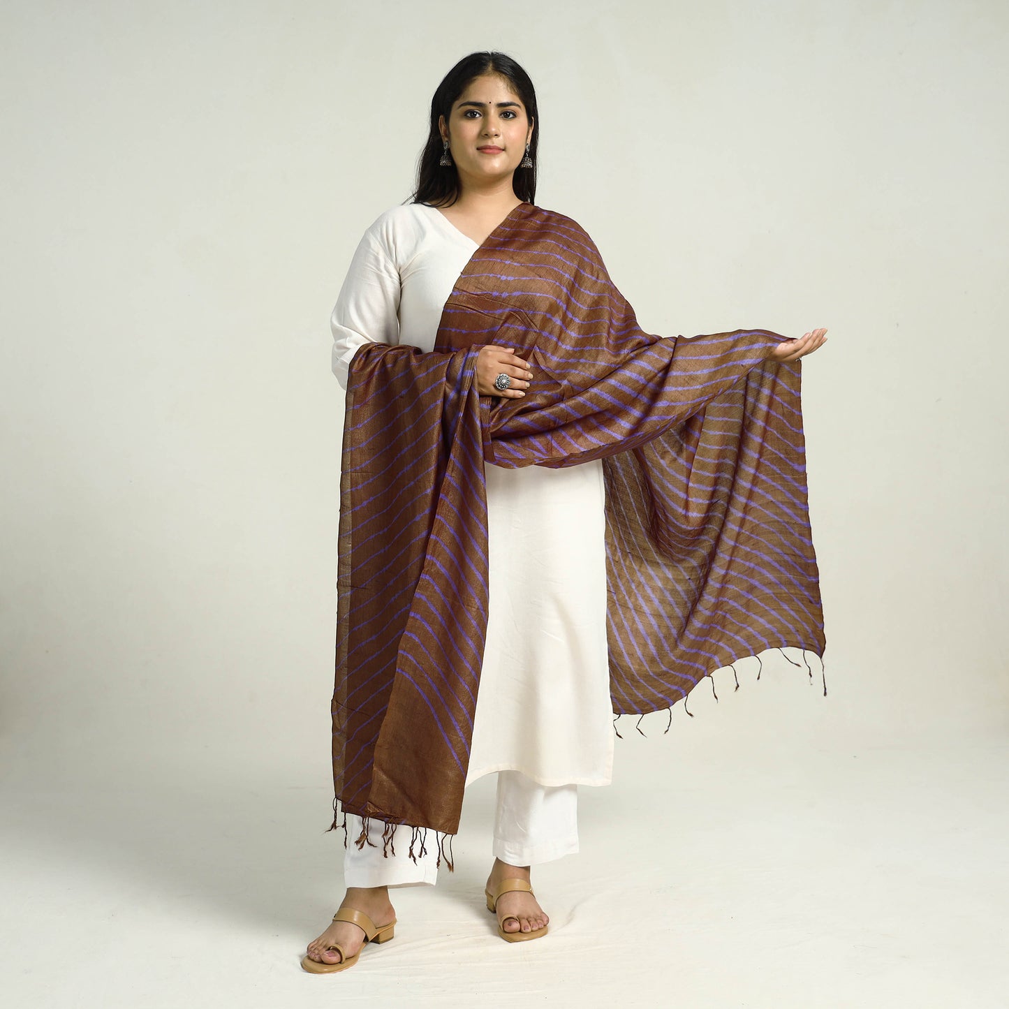 Leheriya Silk Dupatta