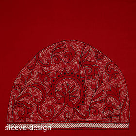 Bengal Kantha Hand Embroidered Cotton Blouse Piece 105