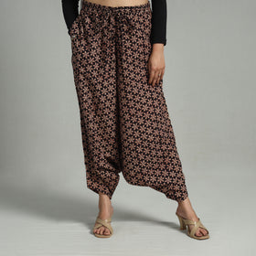  Bagru Block Print Cotton Elasticated Harem Pant