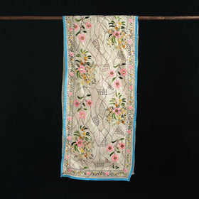 Ranihati Chanderi Silk Hand Embroidered Stole 105