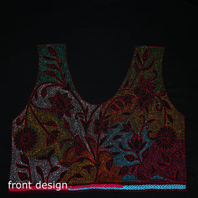 Bengal Kantha Hand Embroidered Cotton Blouse Piece 104
