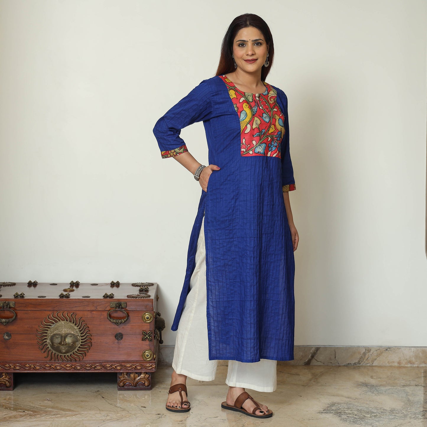 plain patchwork kurta 