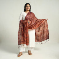 Traditional Tie & Dye Tussar Silk Leheriya Dupatta 23