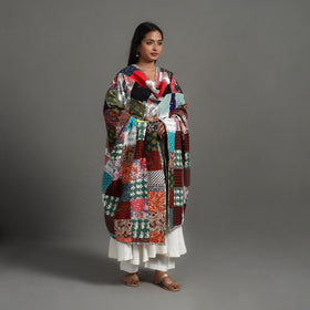 Multicolor - reversible cotton patchwork dupatta 10