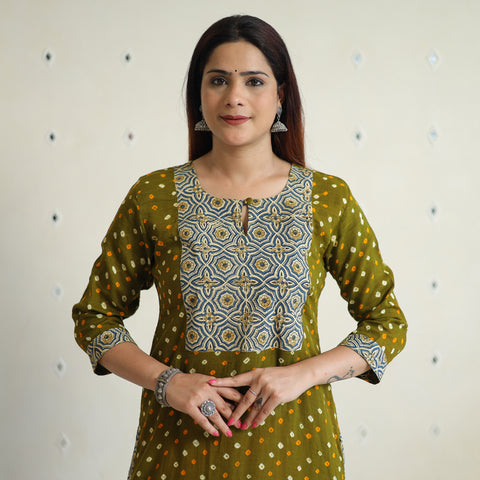 bandhani kurta