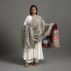 Multicolor - reversible cotton patchwork dupatta 10