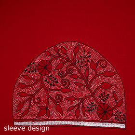 Bengal Kantha Hand Embroidered Cotton Blouse Piece 103