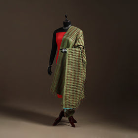 Multicolor - Bengal Hand Embroidery Patchwork Reversible Silk Kantha Dupatta 16