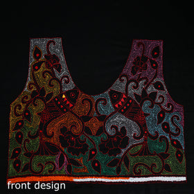Bengal Kantha Hand Embroidered Cotton Blouse Piece 102