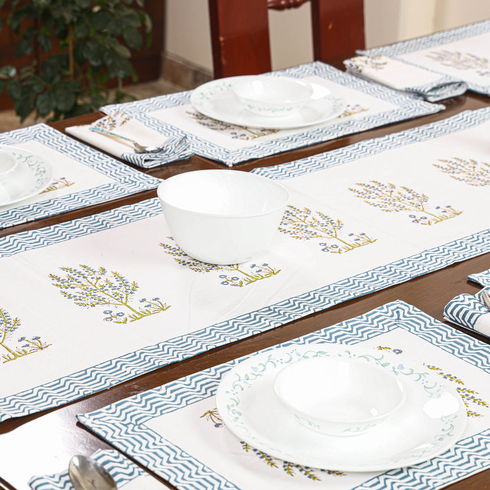 Block Printed Cotton Table Runner