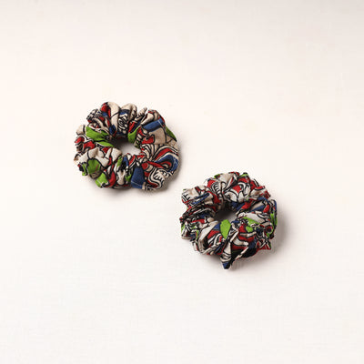 Handmade Fabart Rubber Band/Scrunchies (Set of 2) 04