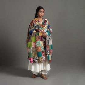 Multicolor - reversible cotton patchwork dupatta 12