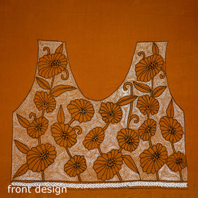 Bengal Kantha Hand Embroidered Cotton Blouse Piece 99