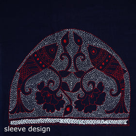 Bengal Kantha Hand Embroidered Cotton Blouse Piece 97