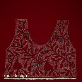 Bengal Kantha Hand Embroidered Cotton Blouse Piece 96