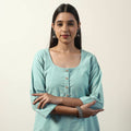 Buy  Jhiri Handloom Cotton Straight Long Kurta Online l iTokri.com