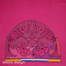 Bengal Kantha Hand Embroidered Cotton Blouse Piece 95