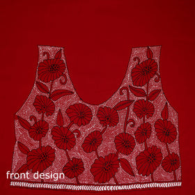 Bengal Kantha Hand Embroidered Cotton Blouse Piece 94