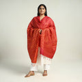 Traditional Tie & Dye Tussar Silk Leheriya Dupatta 30