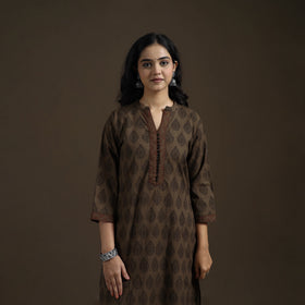 Natural Dyed Hand Block Bagh Print Cotton Suit Set with Dupatta for Women 23
