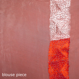 Chinon Silk Hand Embroidery Phulkari Saree 04