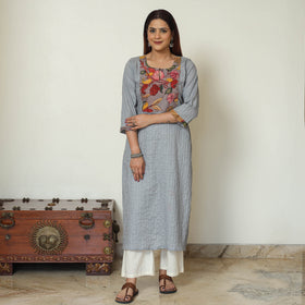 plain patchwork kurta 
