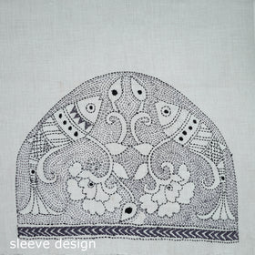 Bengal Kantha Hand Embroidered Cotton Blouse Piece 92