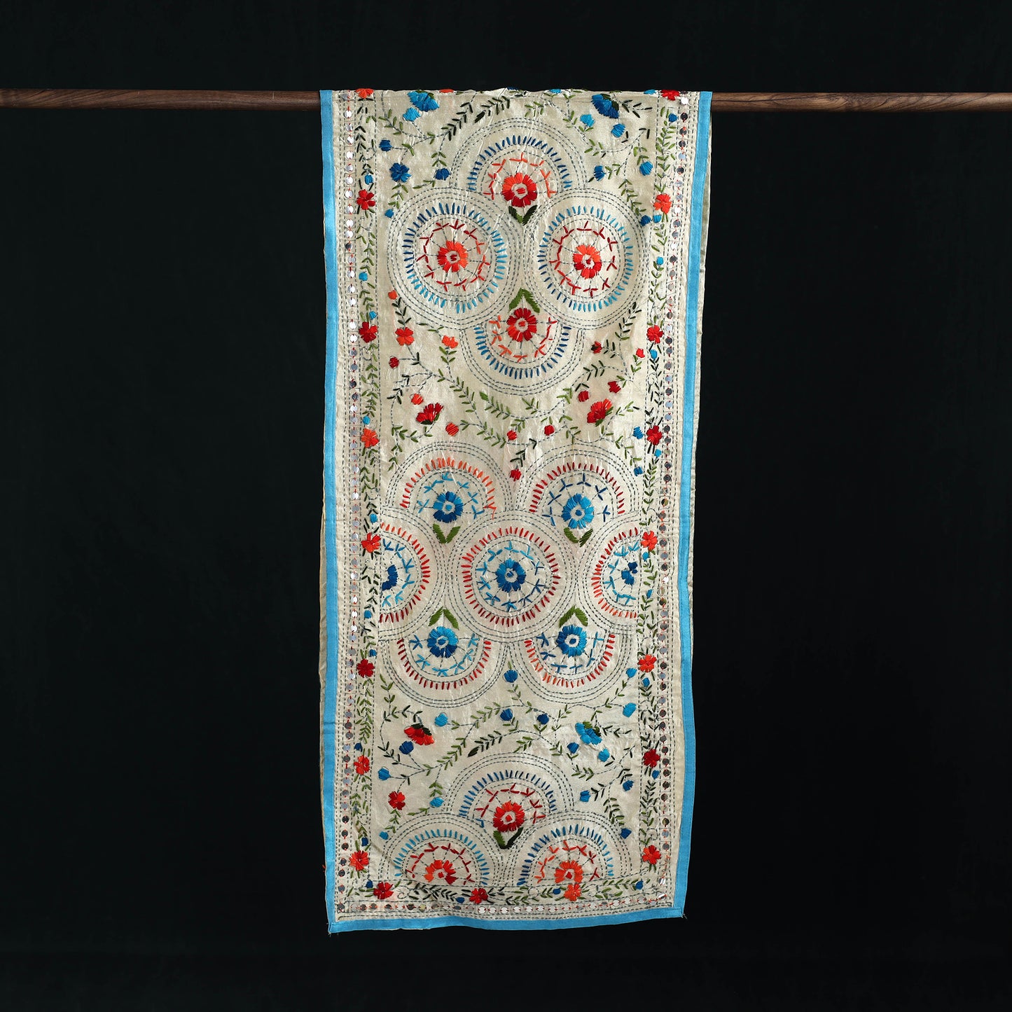 Ranihati Chanderi Silk Hand Embroidered Stole 78