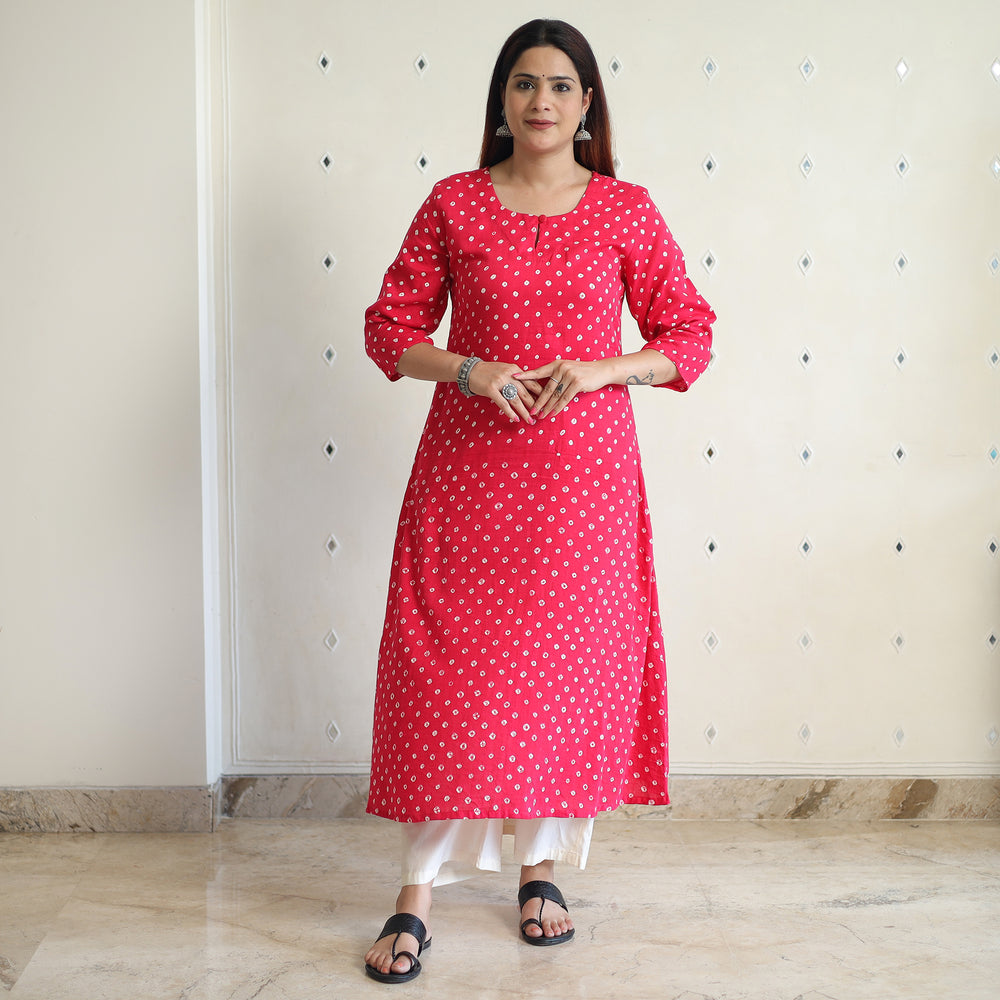 bandhani kurta