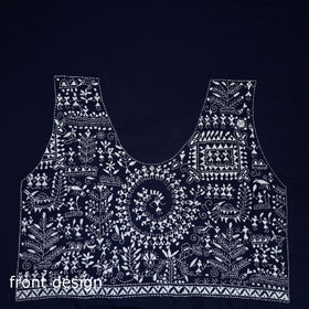 Bengal Kantha Hand Embroidered Cotton Blouse Piece 90