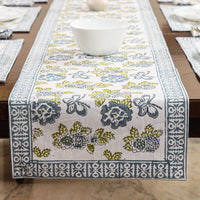 Block Printed Cotton Table Runner