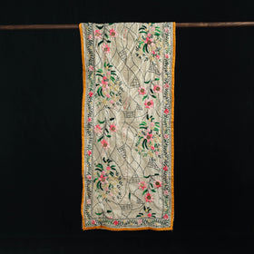 Ranihati Chanderi Silk Hand Embroidered Stole 76