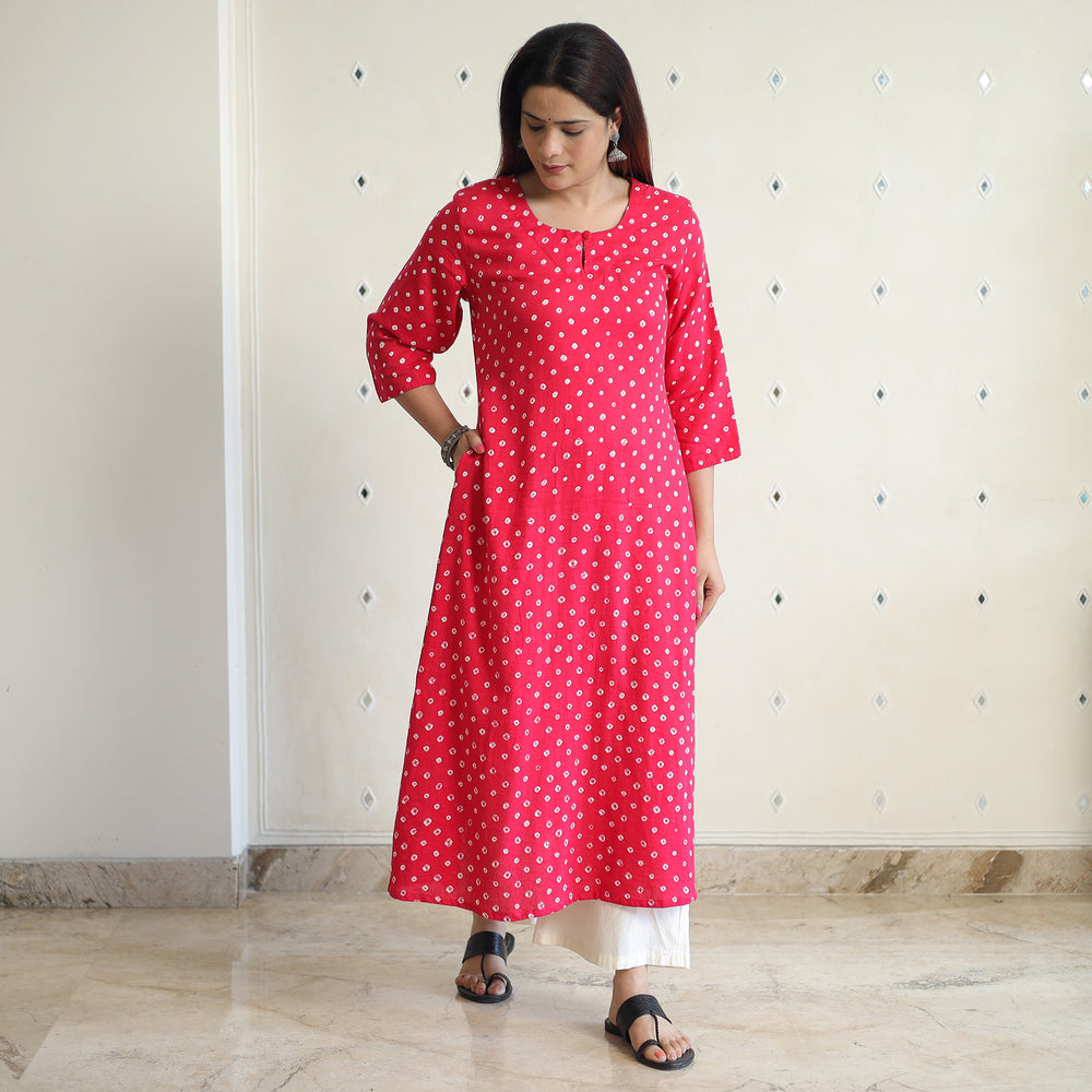 bandhani kurta