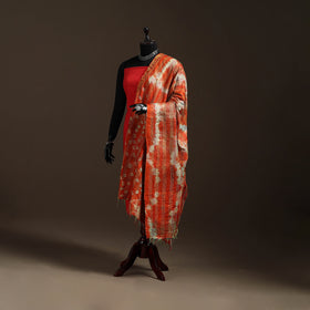 Multicolor - Bengal Hand Embroidery Patchwork Reversible Silk Kantha Dupatta 21