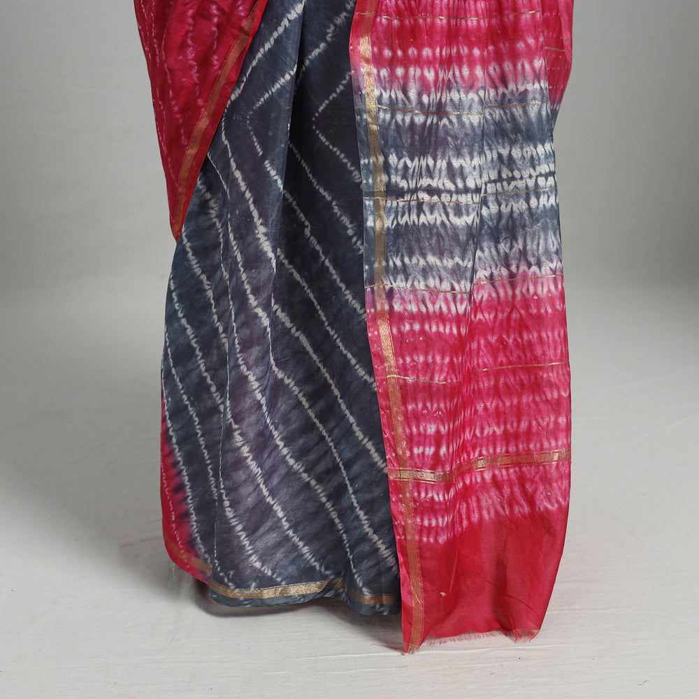 shibori silk saree