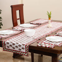 Block Printed Cotton Table Runner