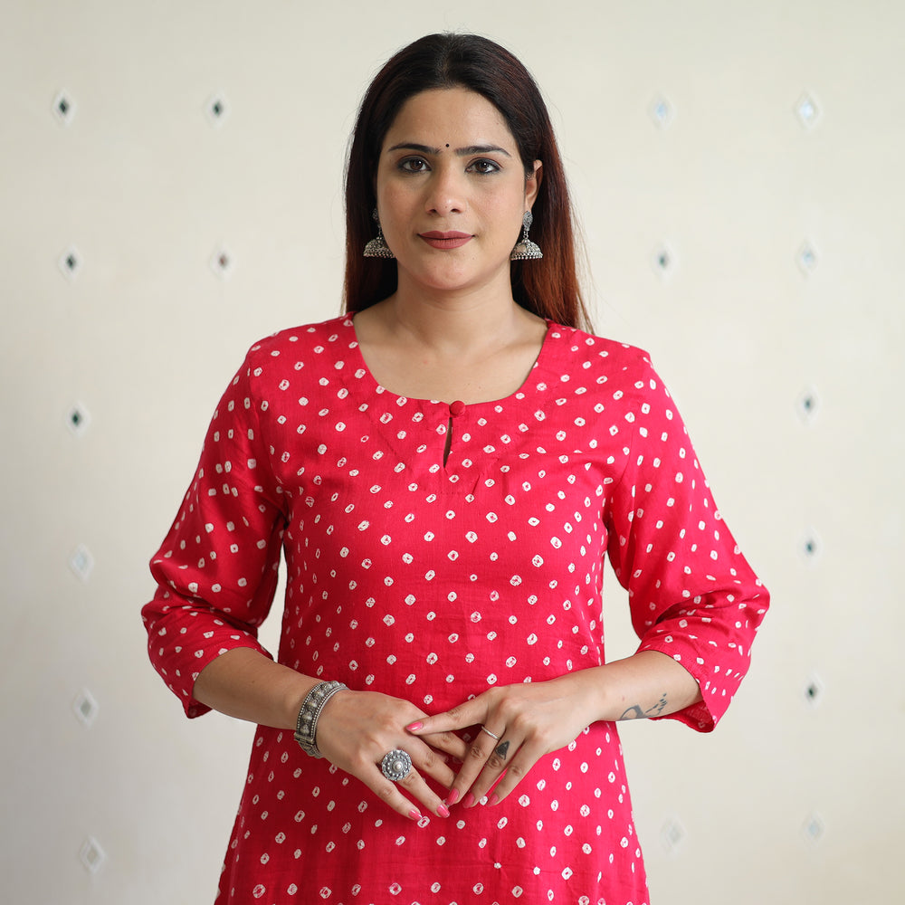 bandhani kurta