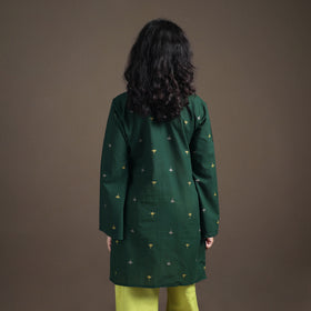 Jacquard Cotton Short Kurta for Women 08