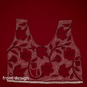 Bengal Kantha Hand Embroidered Cotton Blouse Piece 88