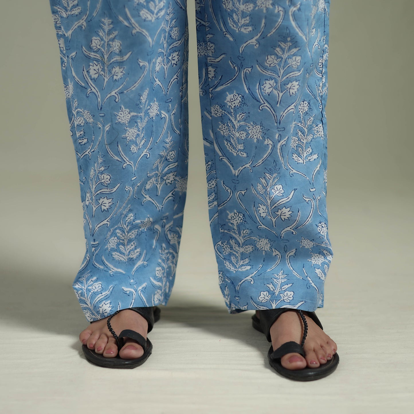 Sanganeri Floral Printed Cotton Night Suit for Women 12