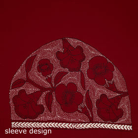 Bengal Kantha Hand Embroidered Cotton Blouse Piece 88