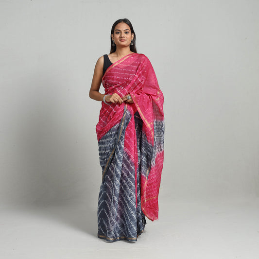 shibori silk saree