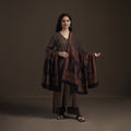 Natural Dyed Hand Block Bagh Print Cotton Suit Set with Dupatta for Women 30