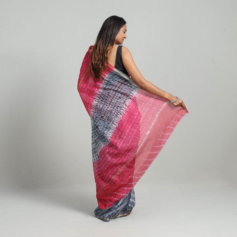 shibori silk saree