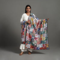 Multicolor - Reversible Block Print Cotton Patchwork Dupatta 19