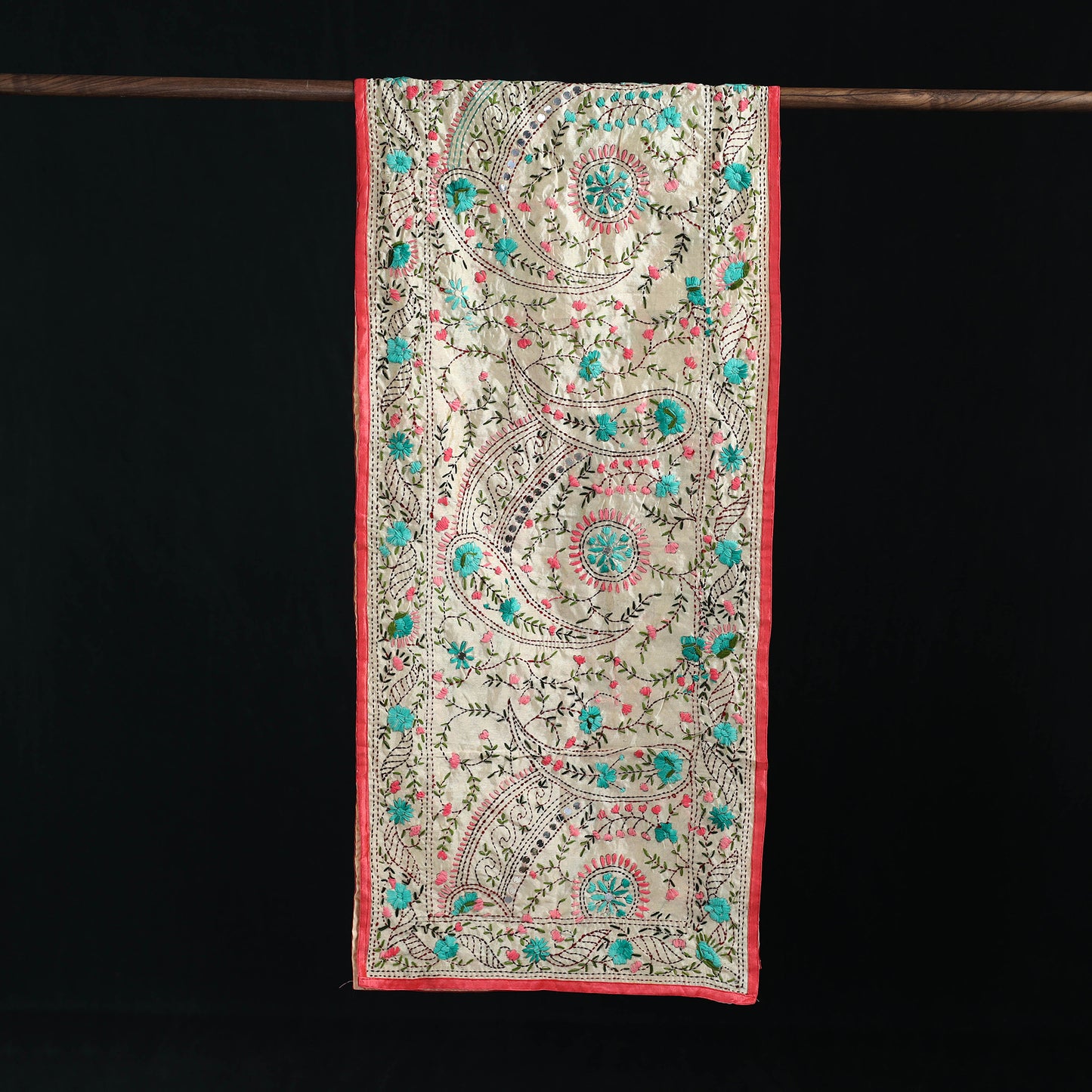 Ranihati Chanderi Silk Hand Embroidered Stole 72