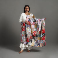 Multicolor - Reversible Block Print Cotton Patchwork Dupatta 20