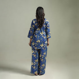 Sanganeri Floral Printed Cotton Night Suit for Women 02