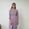  Blue Sanganeri Print Kurta for Women 