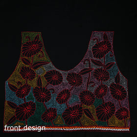 Bengal Kantha Hand Embroidered Cotton Blouse Piece 81